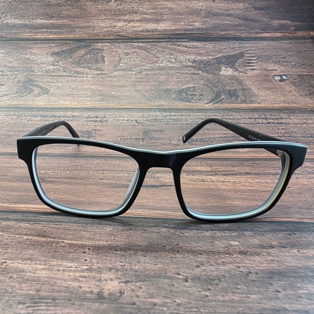 Warby Parker Perkins M 103 Matte‎ Black Rectangular Eyeglasses 52-17-145